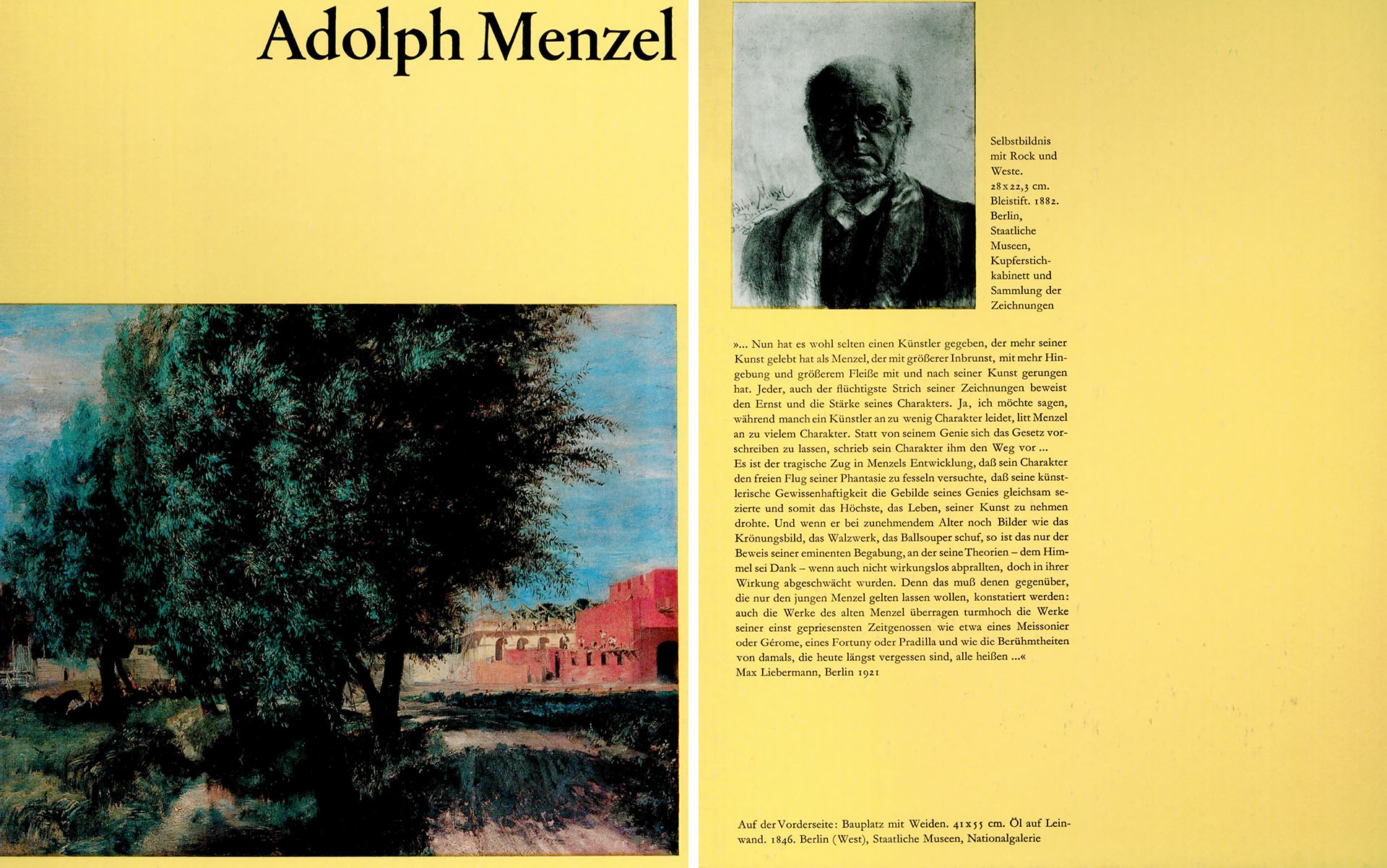 Adolph Menzel - Trost, Edit